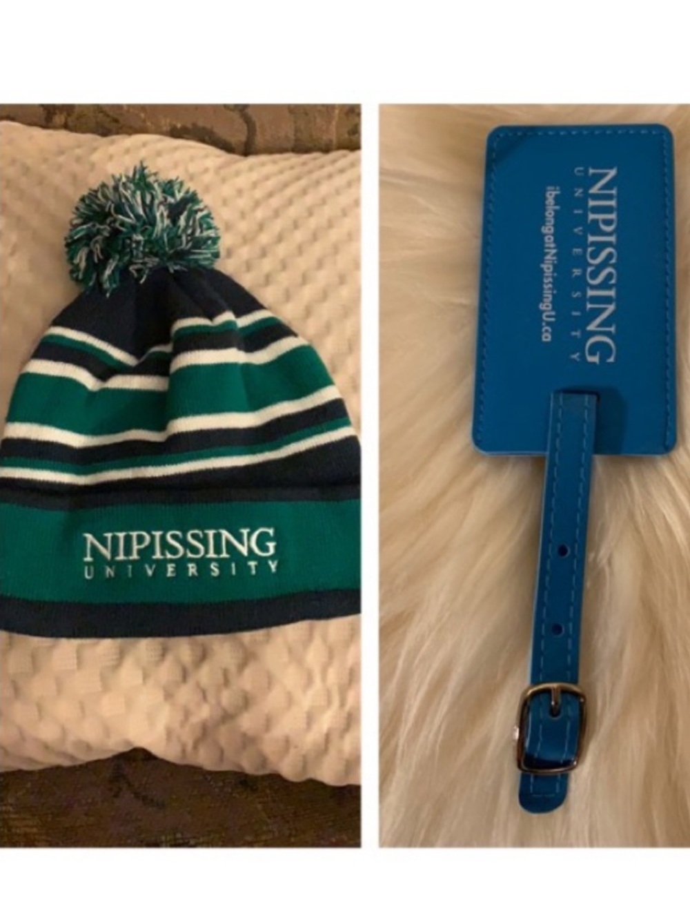 SALE!! Nipissing University toque pom beanie NWOT